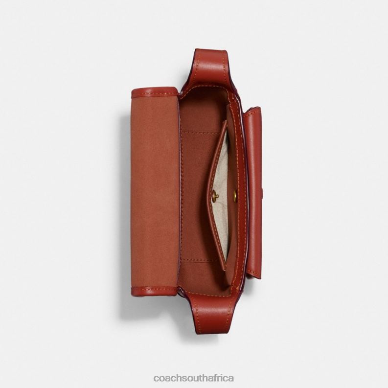 Coach Women TABBY MESSENGER 19 IN SIGNATURE CANVAS B4/Tan Rust 4ZRDJ116