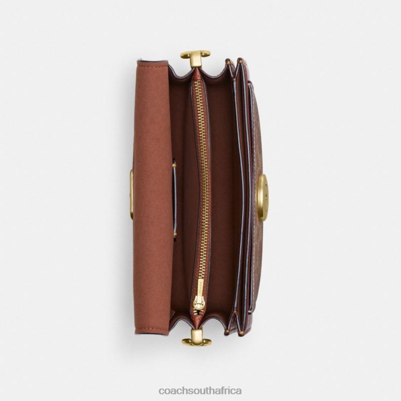 Coach Women TABBY SHOULDER BAG 20 IN SIGNATURE CANVAS B4/Tan Rust 4ZRDJ137