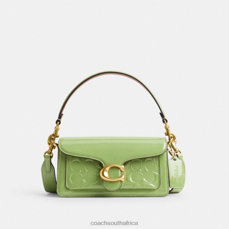 Coach Women TABBY SHOULDER BAG 20 IN SIGNATURE LEATHER B4/GREEN 4ZRDJ145