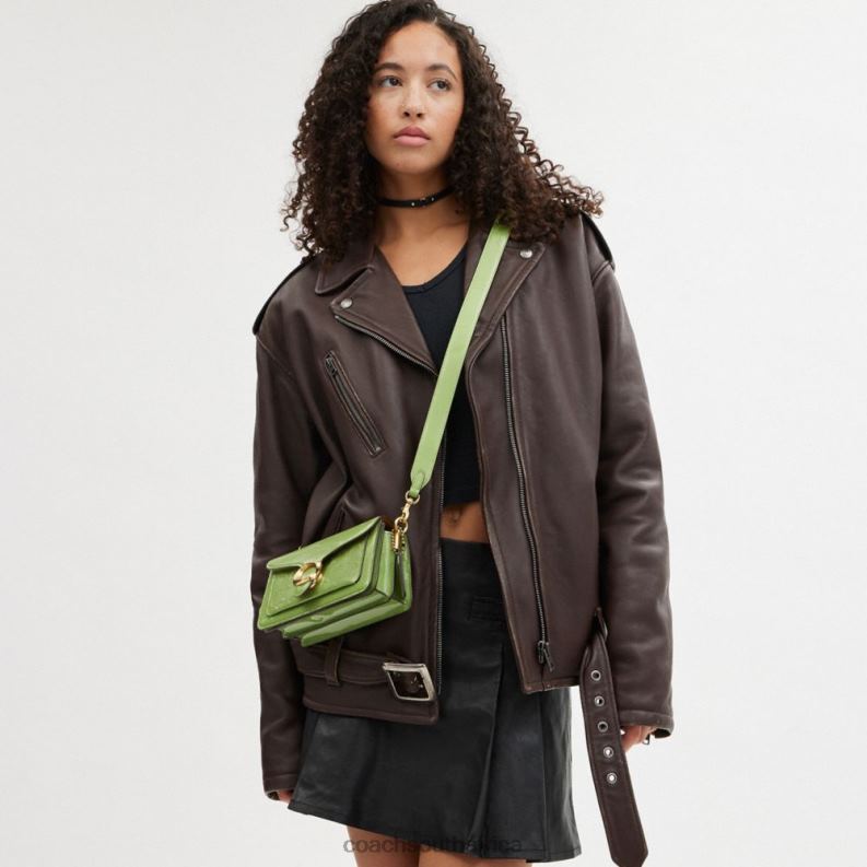 Coach Women TABBY SHOULDER BAG 20 IN SIGNATURE LEATHER B4/GREEN 4ZRDJ145