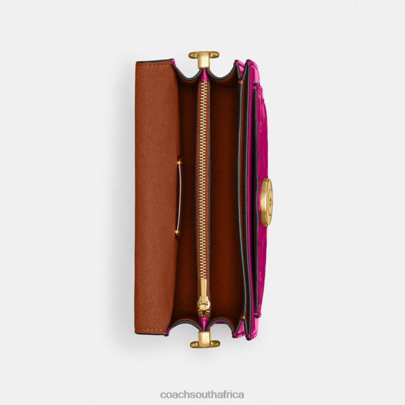 Coach Women TABBY SHOULDER BAG 20 IN SIGNATURE LEATHER B4/MAGENTA 4ZRDJ146