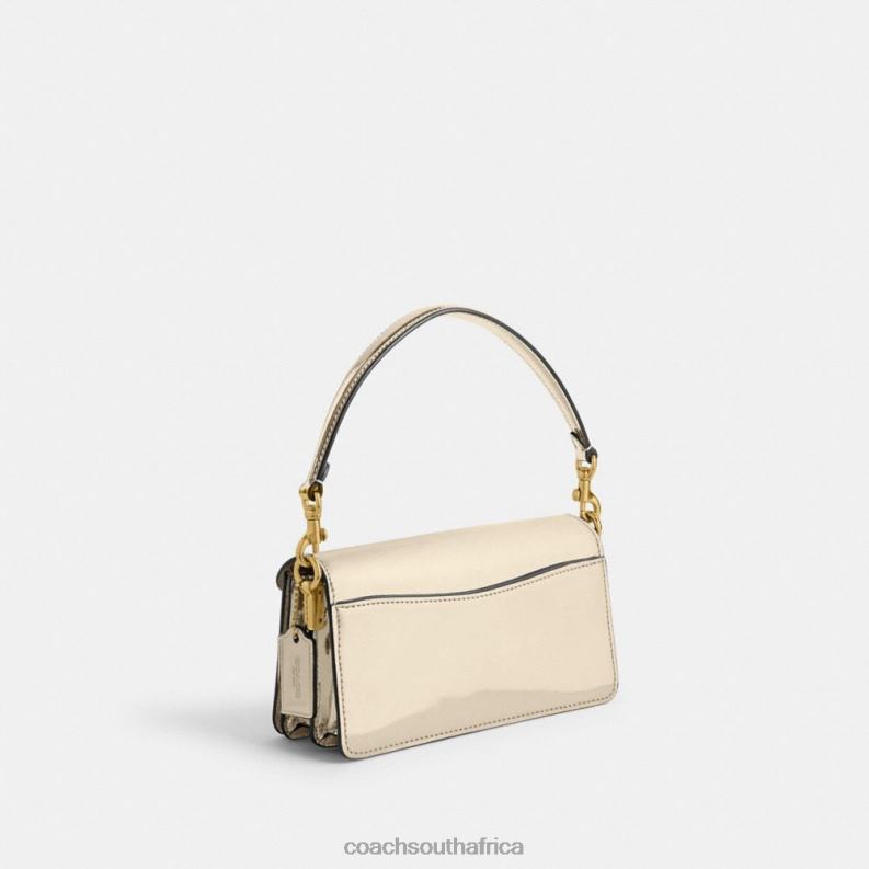 Coach Women TABBY SHOULDER BAG 20 IN SILVER METALLIC B4/Gold 4ZRDJ108