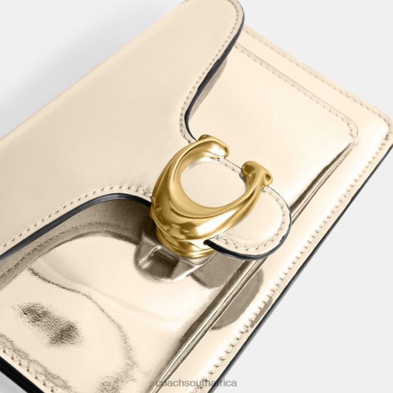 Coach Women TABBY SHOULDER BAG 20 IN SILVER METALLIC B4/Gold 4ZRDJ108