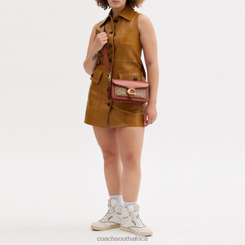 Coach Women TABBY SHOULDER BAG 26 IN SIGNATURE CANVAS B4/Tan Rust 4ZRDJ165