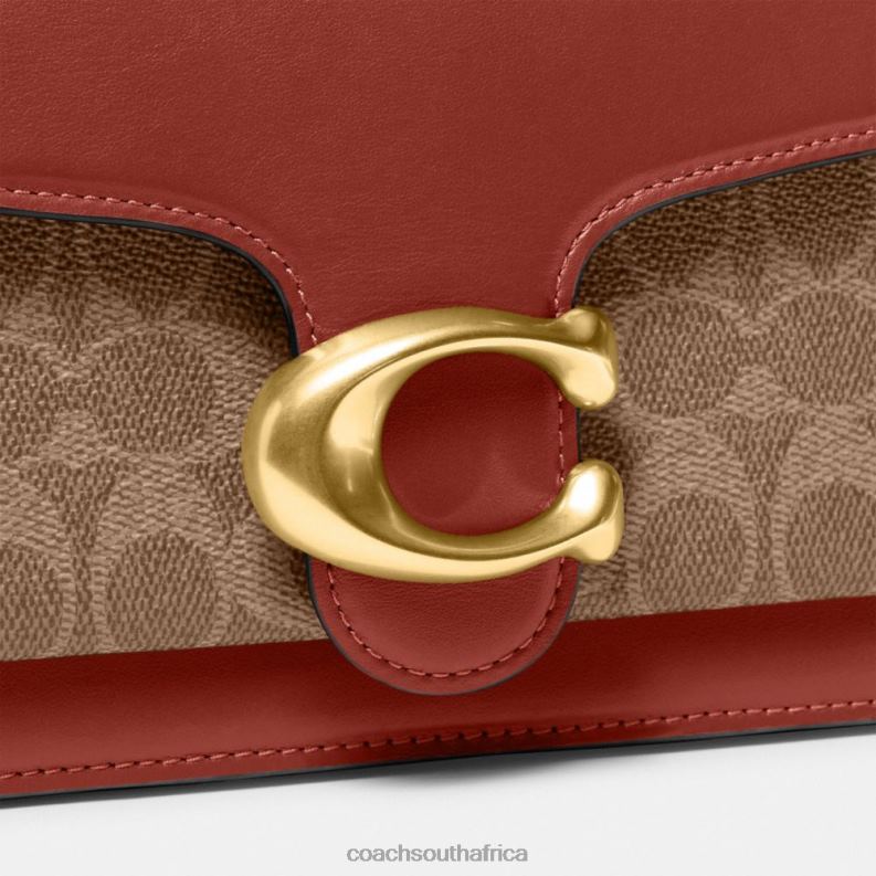 Coach Women TABBY SHOULDER BAG 26 IN SIGNATURE CANVAS B4/Tan Rust 4ZRDJ165