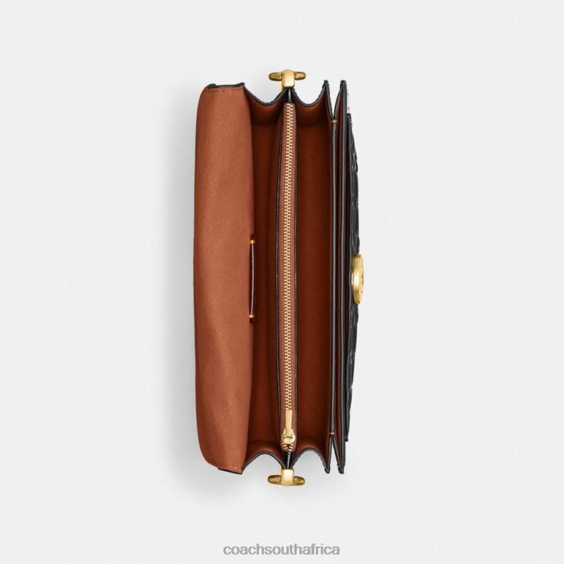 Coach Women TABBY SHOULDER BAG 26 IN SIGNATURE LEATHER B4/BLACK 4ZRDJ143