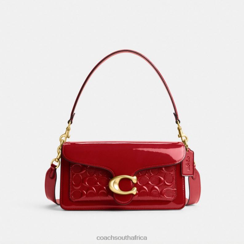 Coach Women TABBY SHOULDER BAG 26 IN SIGNATURE LEATHER B4/RED 4ZRDJ144