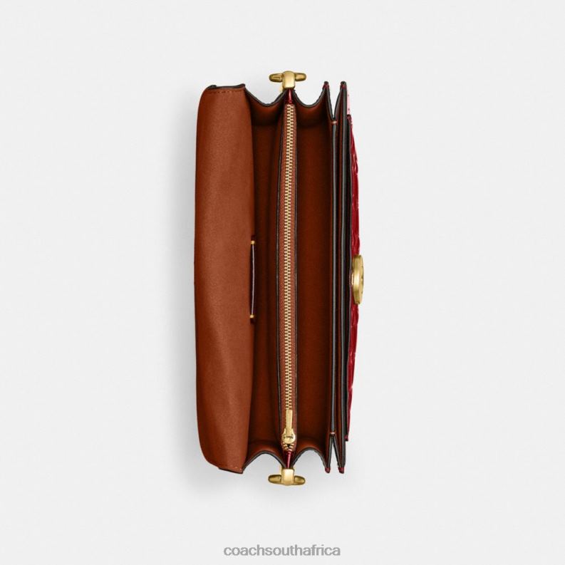 Coach Women TABBY SHOULDER BAG 26 IN SIGNATURE LEATHER B4/RED 4ZRDJ144