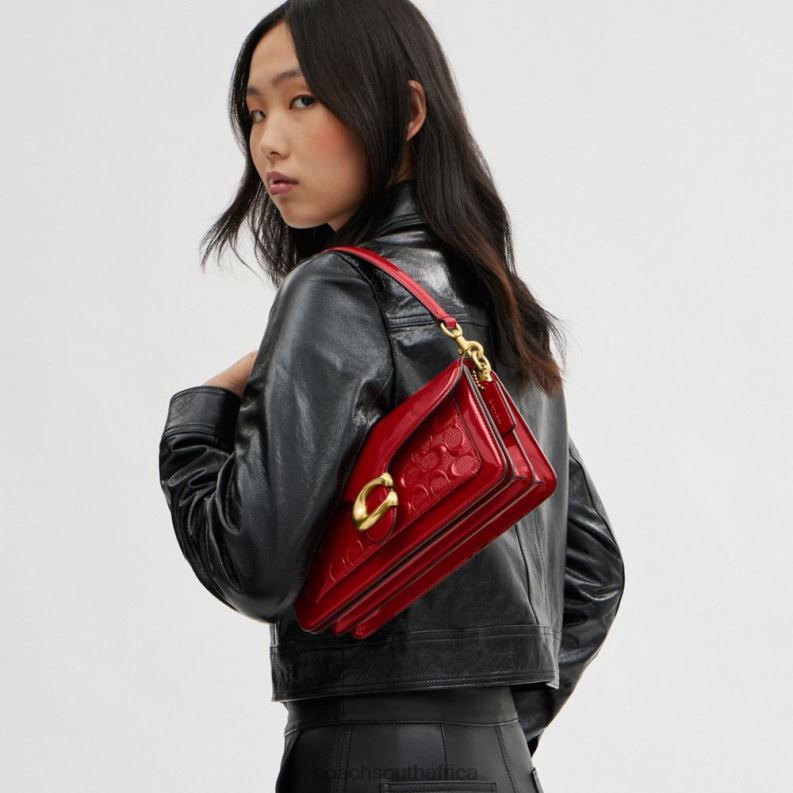Coach Women TABBY SHOULDER BAG 26 IN SIGNATURE LEATHER B4/RED 4ZRDJ144