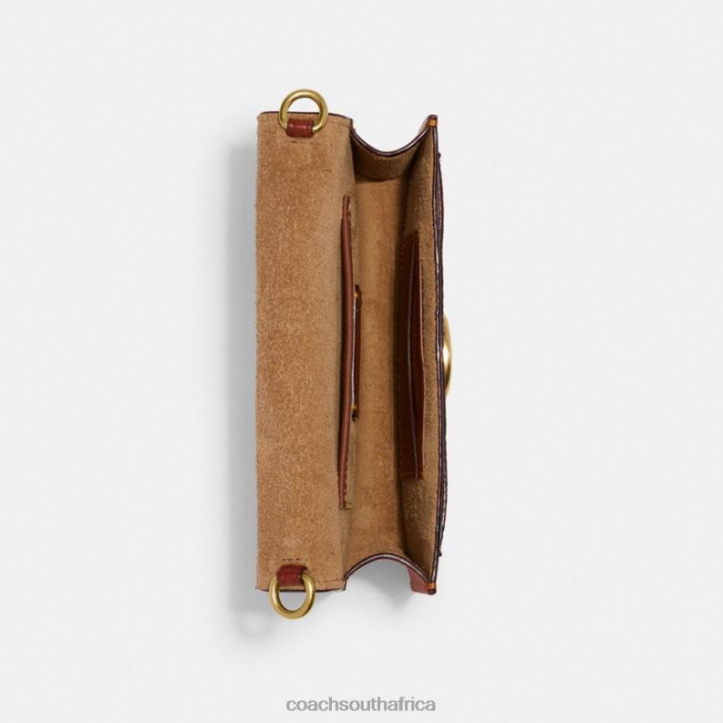 Coach Women TABBY WRISTLET IN SIGNATURE CANVAS B4/Tan Rust 4ZRDJ160