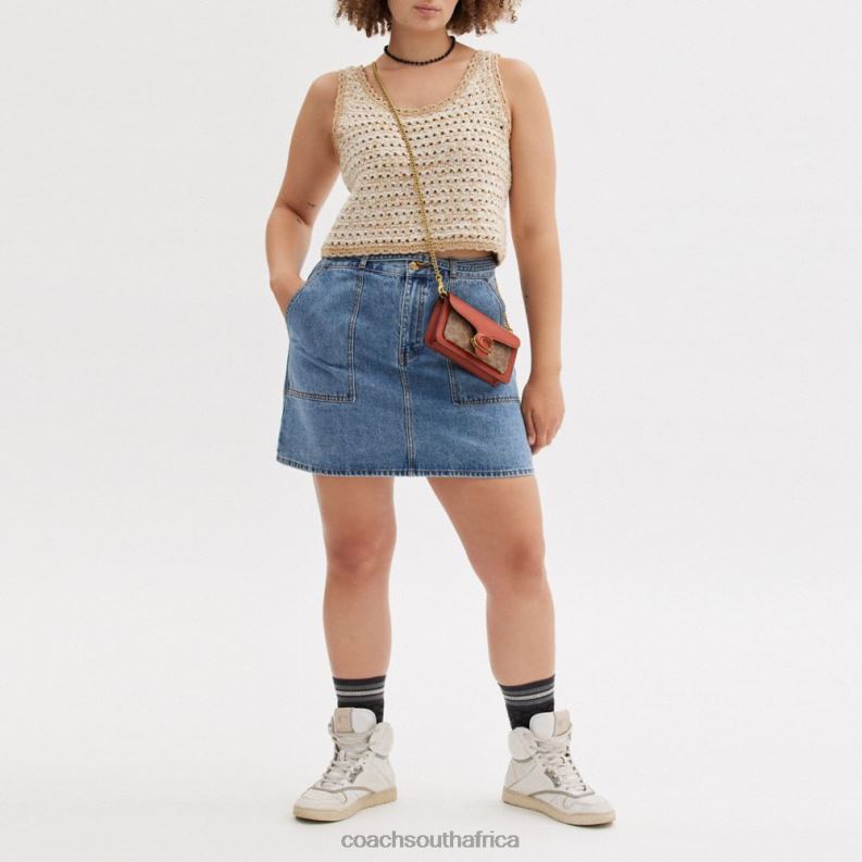 Coach Women TABBY WRISTLET IN SIGNATURE CANVAS B4/Tan Rust 4ZRDJ160