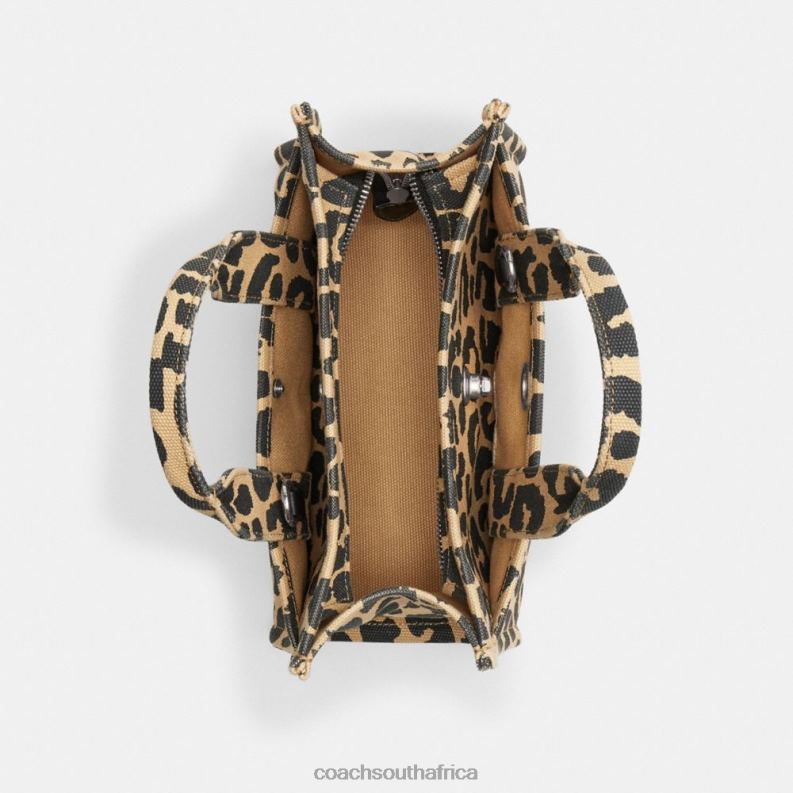 Coach Women CARGO TOTE 26 WITH LEOPARD PRINT LH/Leopard 4ZRDJ292