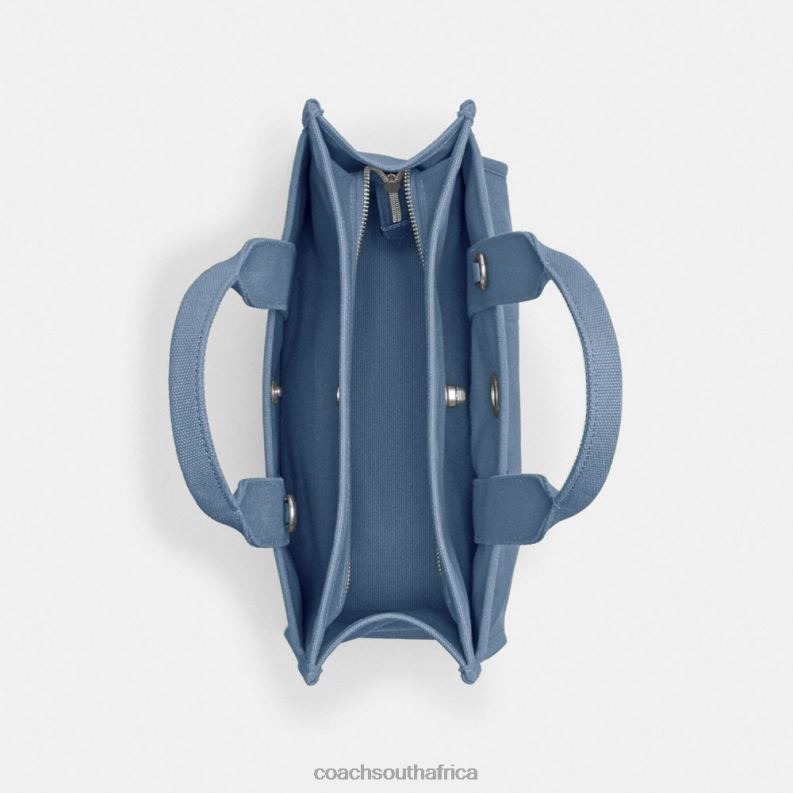 Coach Women CARGO TOTE LH/Slate Blue 4ZRDJ291