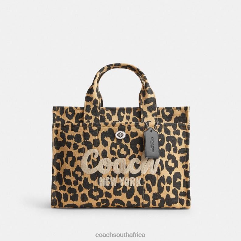 Coach Women CARGO TOTE WITH LEOPARD PRINT LH/Leopard 4ZRDJ293