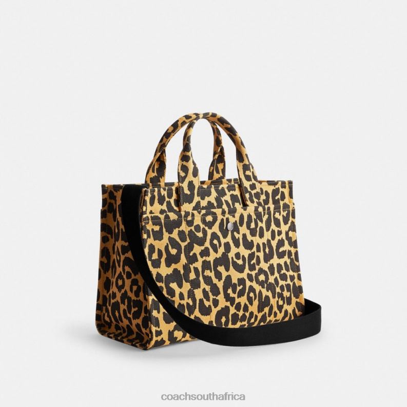 Coach Women CARGO TOTE WITH LEOPARD PRINT LH/Leopard 4ZRDJ293
