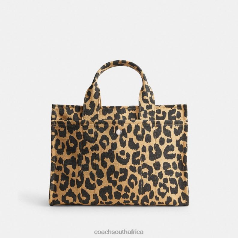 Coach Women CARGO TOTE WITH LEOPARD PRINT LH/Leopard 4ZRDJ293