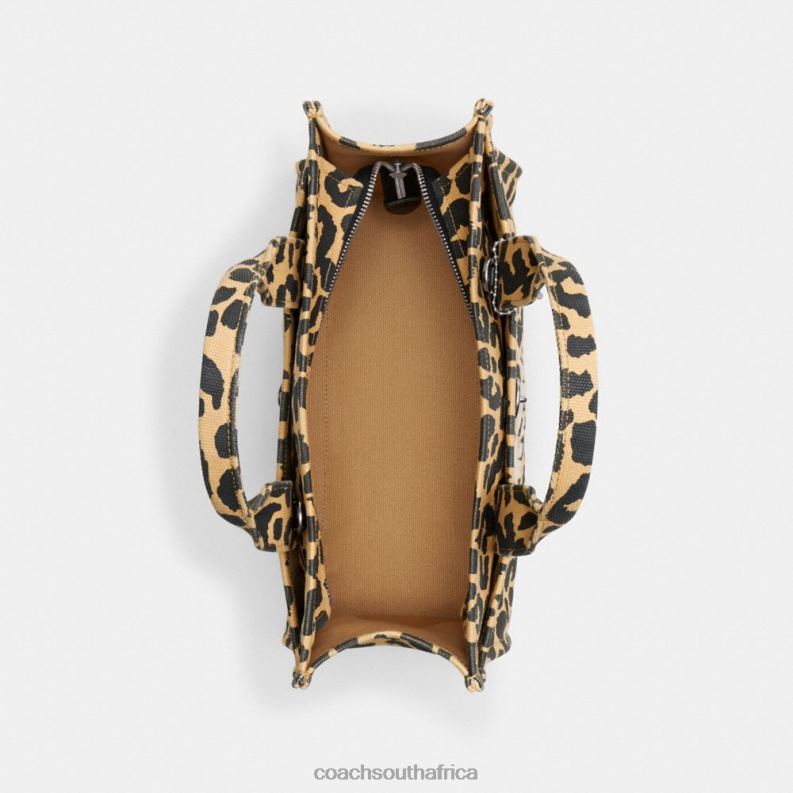 Coach Women CARGO TOTE WITH LEOPARD PRINT LH/Leopard 4ZRDJ293