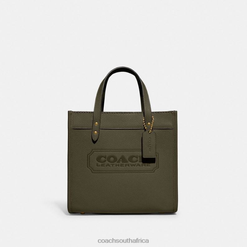 Coach Women FIELD TOTE 22 B4/Army Green 4ZRDJ298