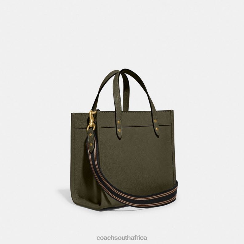 Coach Women FIELD TOTE 22 B4/Army Green 4ZRDJ298