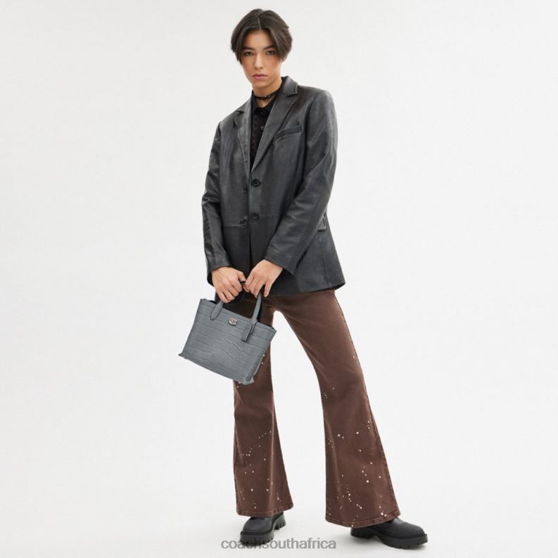 Coach Women WILLOW TOTE 24 LH/Grey Blue Multi 4ZRDJ290