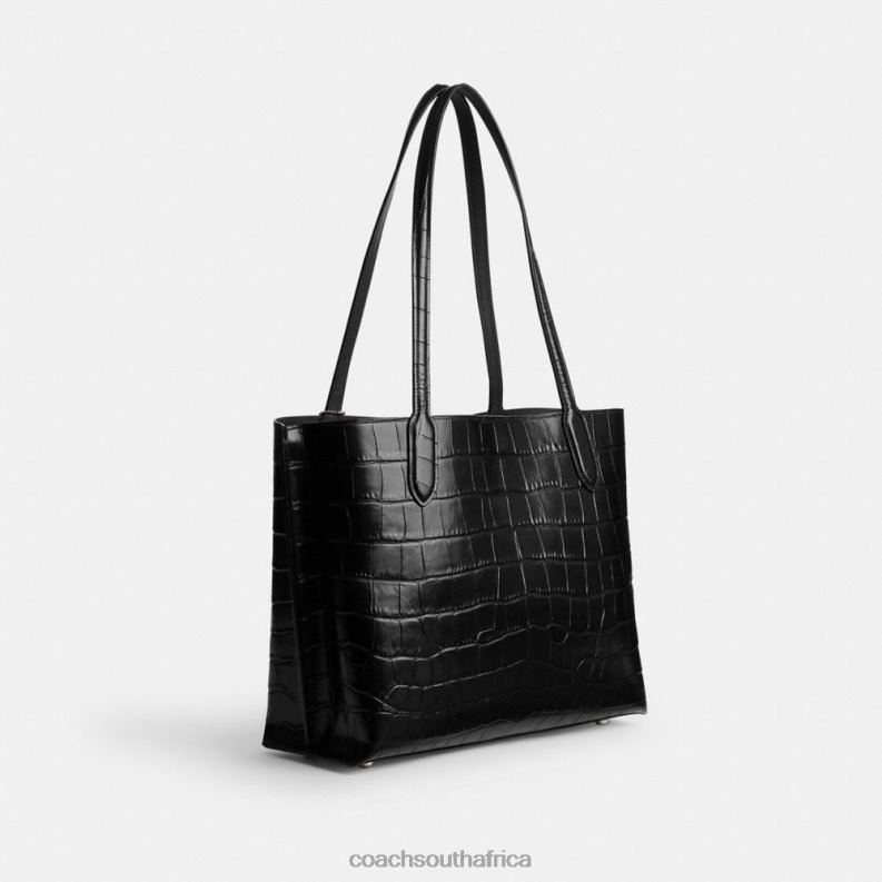 Coach Women WILLOW TOTE LH/Black Multi 4ZRDJ284