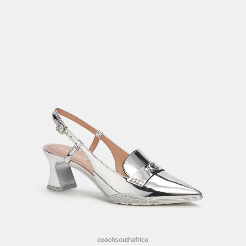 Coach Women NIKOLA HYBRID SLINGBACK Silver 4ZRDJ411