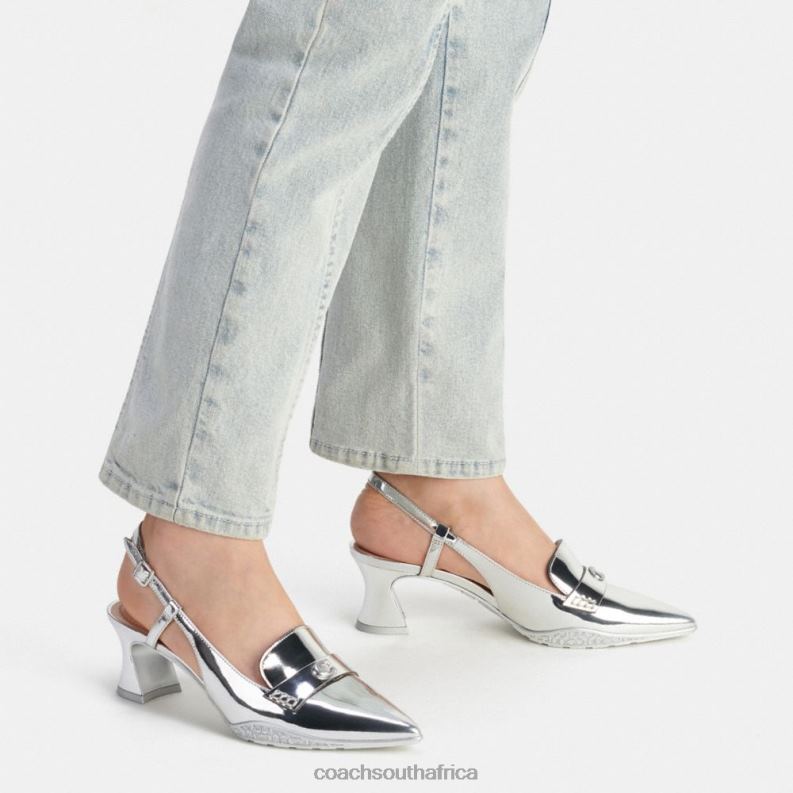 Coach Women NIKOLA HYBRID SLINGBACK Silver 4ZRDJ411