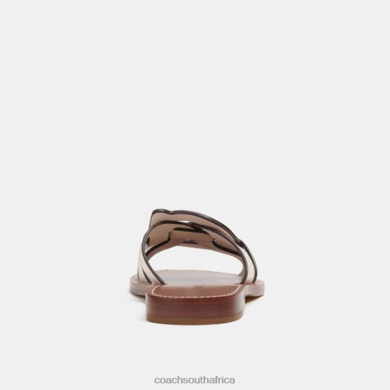 Coach Women ISSA SANDAL Chalk 4ZRDJ399