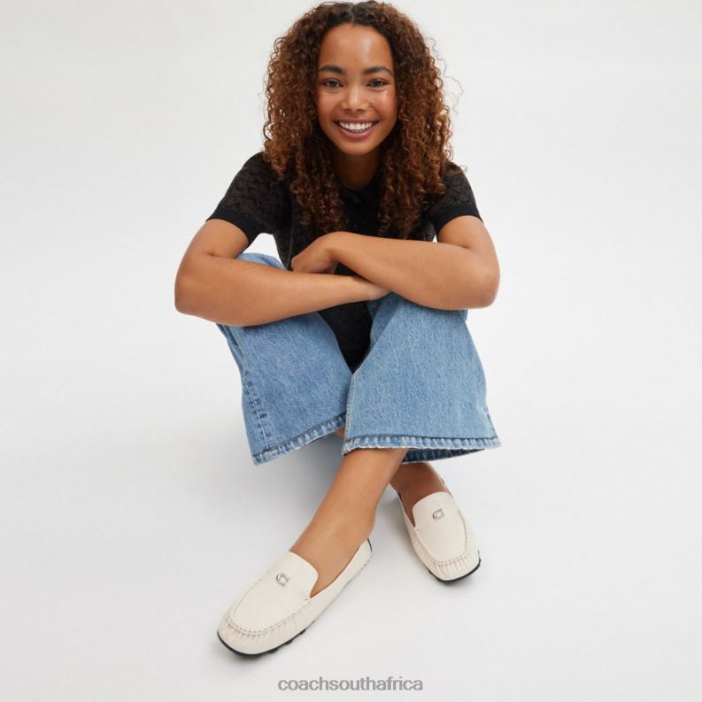 Coach Women RONNIE LOAFER Chalk 4ZRDJ391