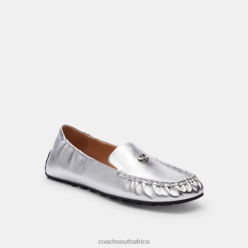 Coach Women RONNIE LOAFER Silver 4ZRDJ392