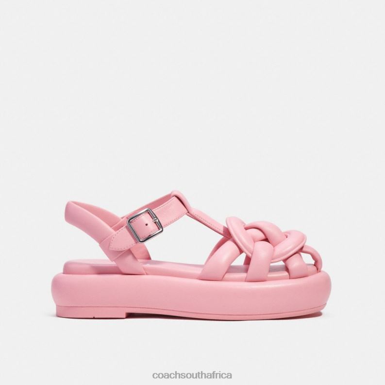 Coach Women PENNEY SANDAL Flower Pink 4ZRDJ424
