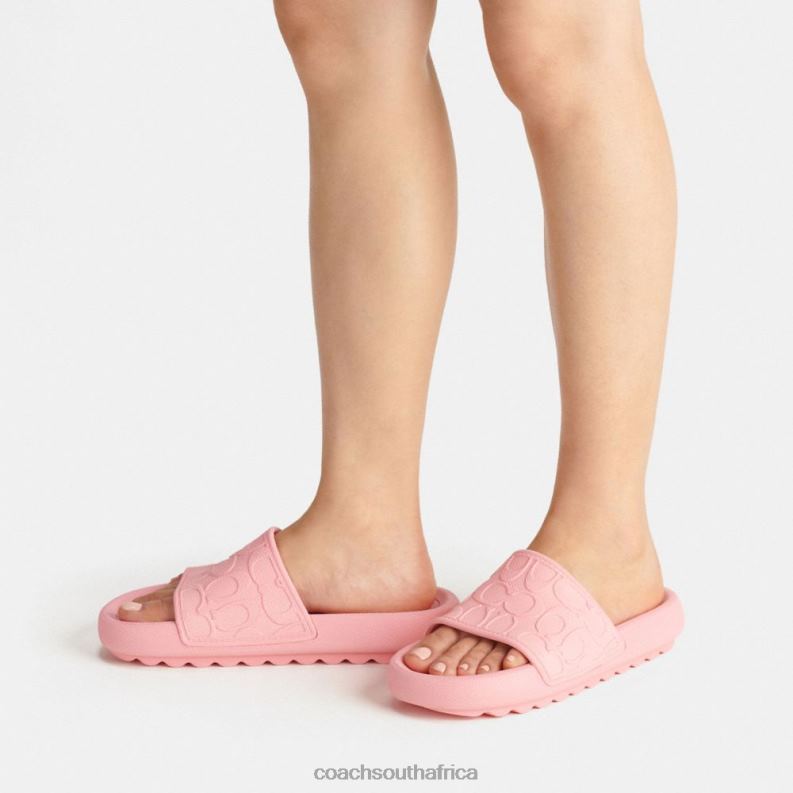 Coach Women SPORT SLIDE IN SIGNATURE Flower Pink 4ZRDJ421