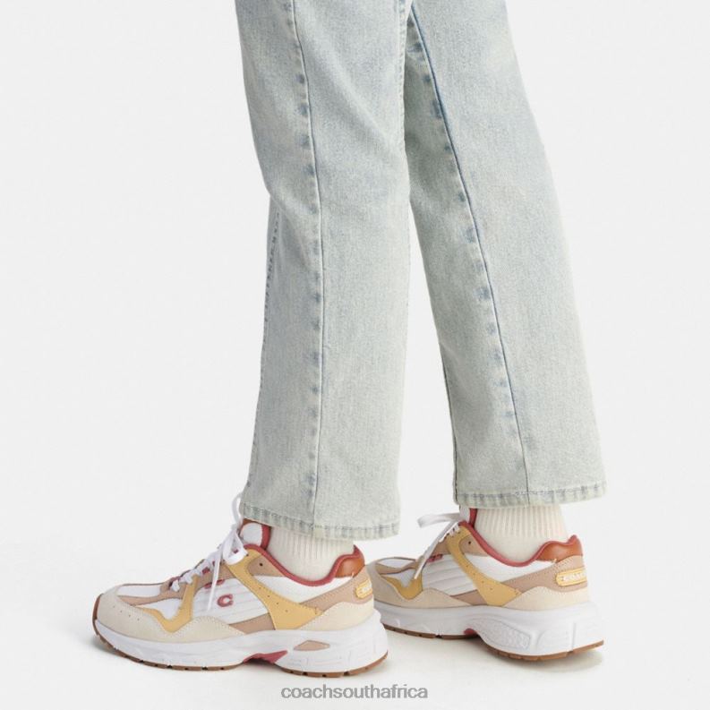 Coach Women C301 SNEAKER Chalk/Taupe 4ZRDJ405