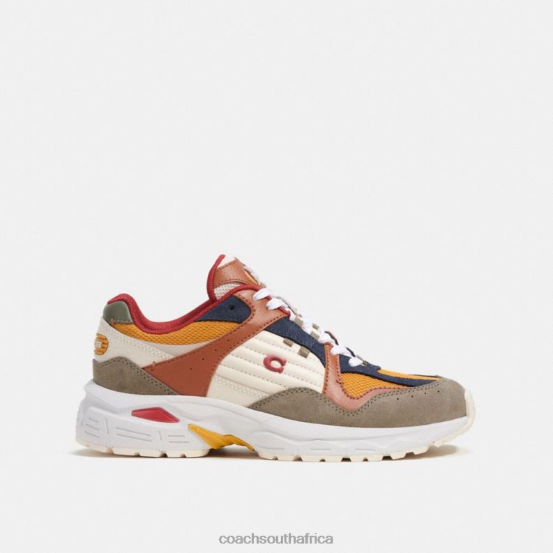 Coach Women C301 SNEAKER Green/Buttercup 4ZRDJ404