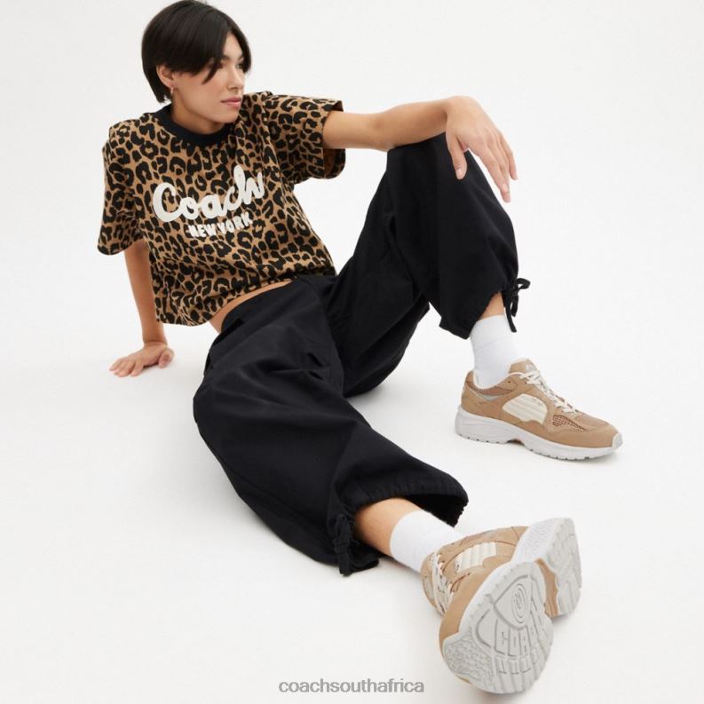 Coach Women C301 SNEAKER TAUPE 4ZRDJ401