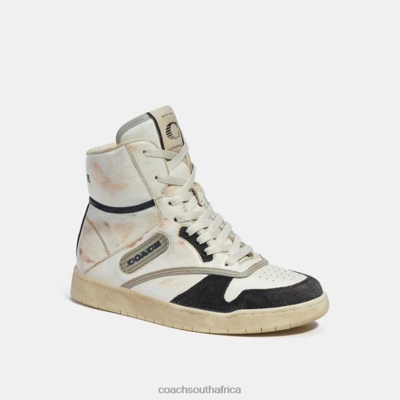 Coach Women HIGH TOP SNEAKER WHITE/BLACK 4ZRDJ407