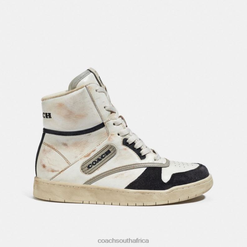 Coach Women HIGH TOP SNEAKER WHITE/BLACK 4ZRDJ407