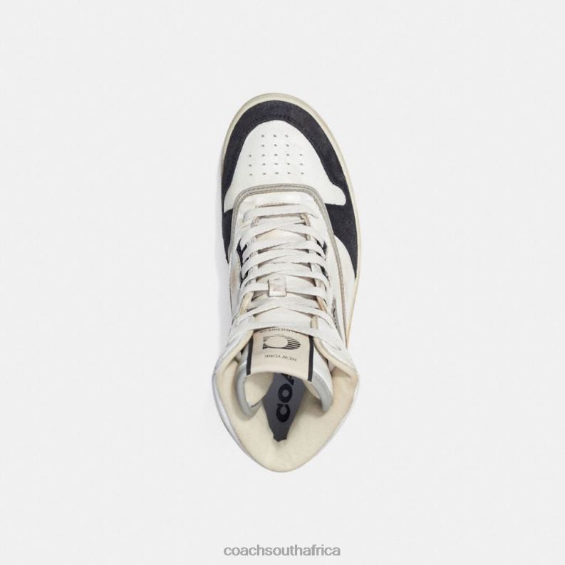Coach Women HIGH TOP SNEAKER WHITE/BLACK 4ZRDJ407