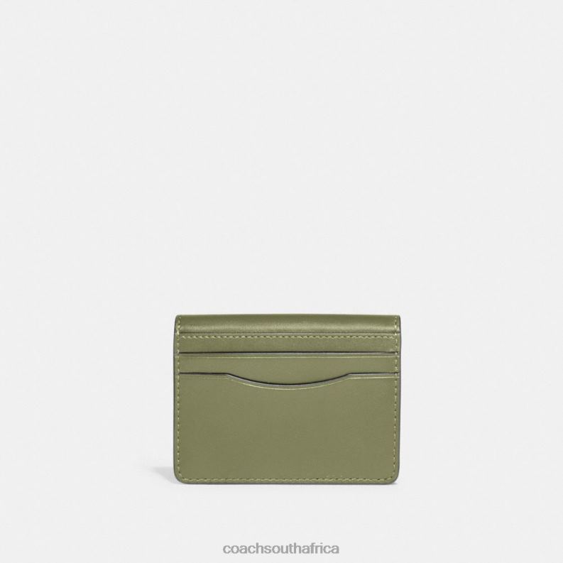 Coach Women BANDIT CARD CASE B4/MOSS 4ZRDJ368