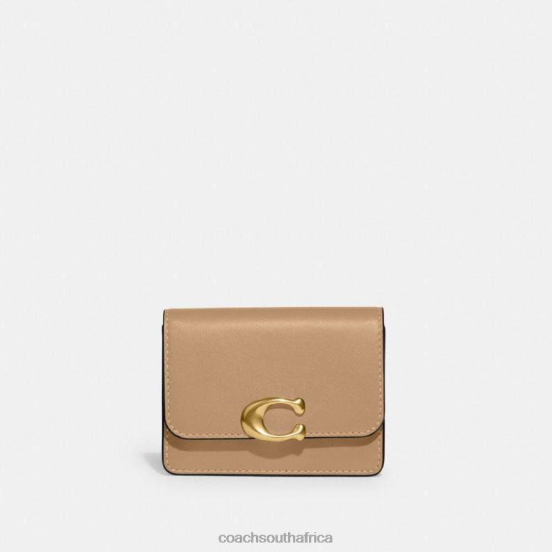 Coach Women BANDIT CARD CASE B4/TAN 4ZRDJ370