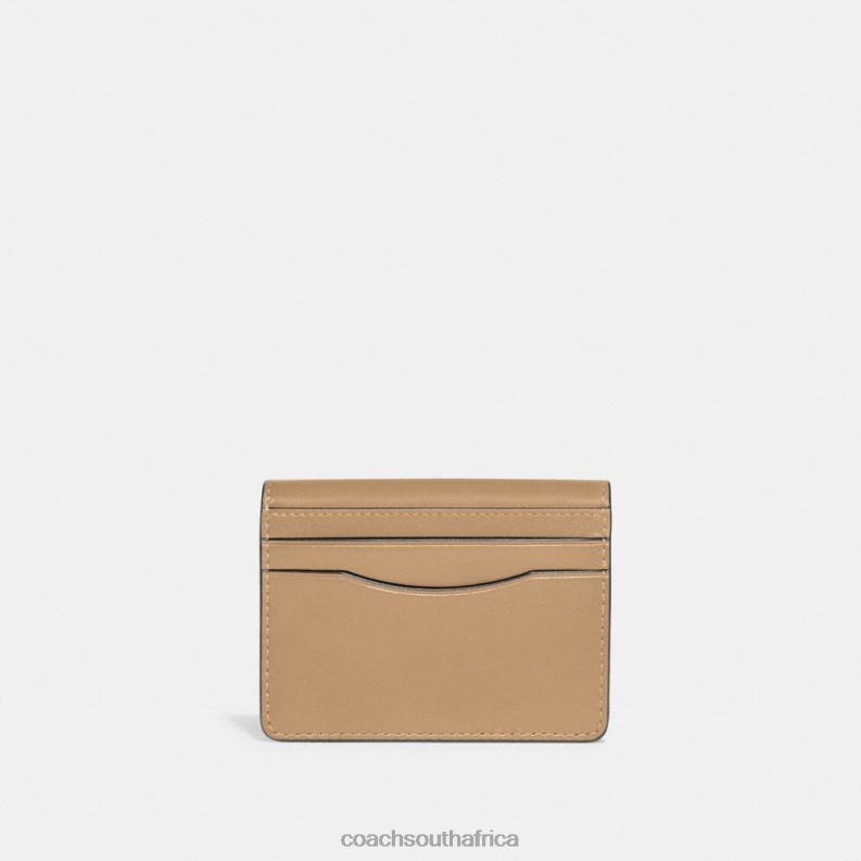 Coach Women BANDIT CARD CASE B4/TAN 4ZRDJ370