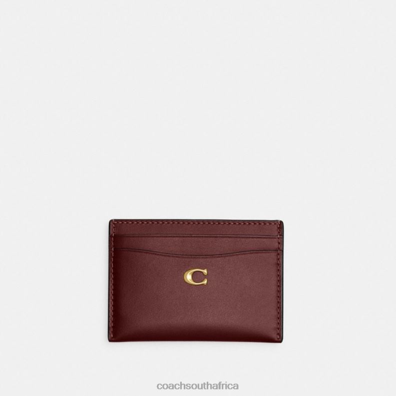 Coach Women CARD CASE B4/WINE 4ZRDJ383