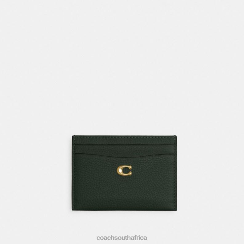 Coach Women ESSENTIAL CARD CASE B4/Amazon Green 4ZRDJ381