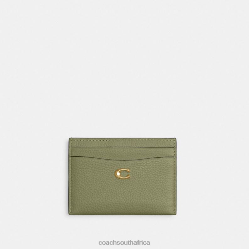 Coach Women ESSENTIAL CARD CASE B4/MOSS 4ZRDJ369