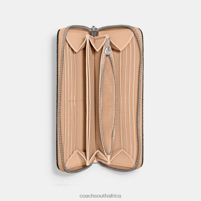 Coach Women ACCORDION ZIP WALLET LH/Buff 4ZRDJ319