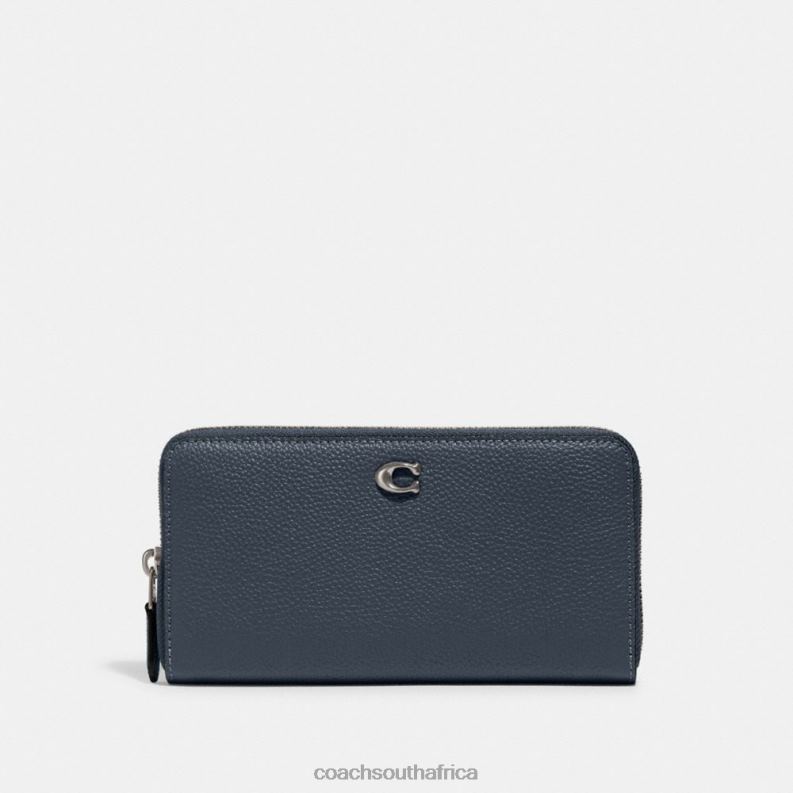Coach Women ACCORDION ZIP WALLET LH/Denim 4ZRDJ320