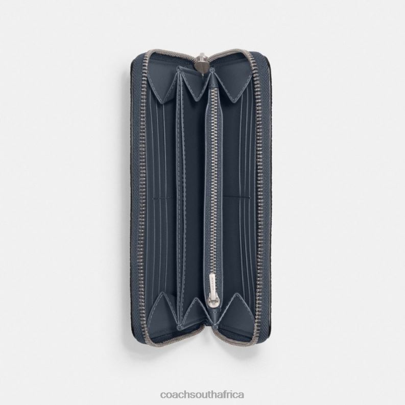 Coach Women ACCORDION ZIP WALLET LH/Denim 4ZRDJ320