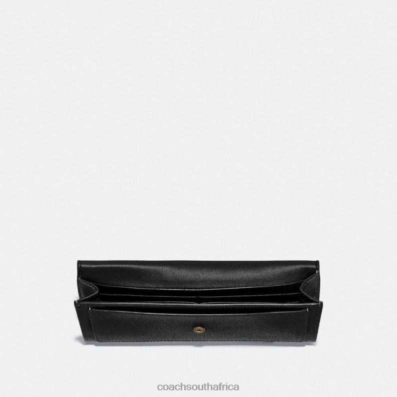 Coach Women WYN SOFT WALLET LI/Black 4ZRDJ328