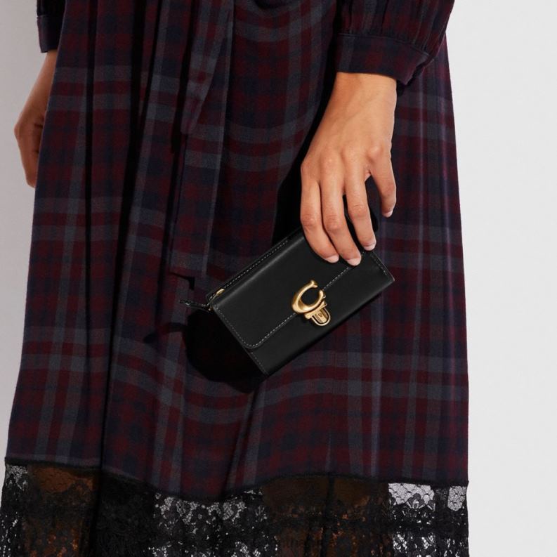 Coach Women STUDIO MEDIUM WALLET B4/BLACK 4ZRDJ341