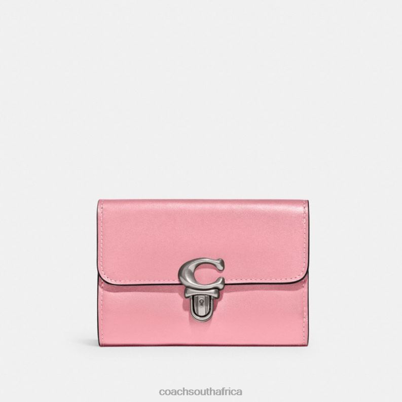 Coach Women STUDIO MEDIUM WALLET LH/Flower Pink 4ZRDJ334